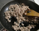 ✻絹さやとひき肉のしょうが炒め✻作り方3写真