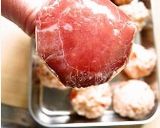 ケチャップでピンクの手まり寿司作り方7写真