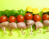 レバーと野菜の串焼き♪ジャムソース作り方3写真