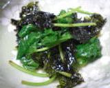簡単！和えるだけ♥三つ葉と海苔のサラダ作り方3写真