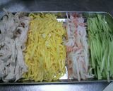 ☆ゴマだれ冷やし中華on蒸し鶏☆作り方2写真