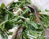水菜とクリームチーズのサラダ作り方5写真