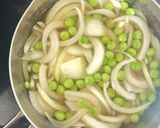 簡単☆ うすいえんどうと新玉葱の卵とじ作り方5写真