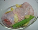 蒸し鶏と茹で野菜のナッツソース作り方2写真