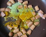 ウインナーとピーマンのウスターカレー炒飯作り方3写真