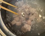 白飯が止まらないシリーズ - マグロの角煮作り方4写真
