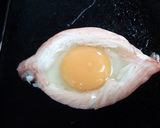 付け合せやお弁当に　プチかにかま目玉焼き作り方2写真