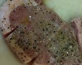 ビ－ルで軟らか豚ロ－スの香草チ－ズ焼き♪作り方4写真