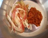 ワンボウルで♪さっぱり梅じゃこ和パスタ作り方1写真