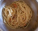 ワンボウルで♪さっぱり梅じゃこ和パスタ作り方4写真