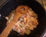 綺麗色✿そら豆と干しえびのチャーハン作り方3写真