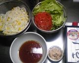 サラダうどん♪作り方1写真
