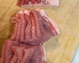 キャベツと豚肉の赤唐辛子せいろ蒸し作り方1写真