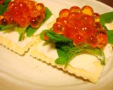 クリームチーズとイクラのカナッペ作り方1写真