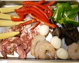 中華丼。作り方1写真