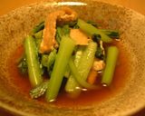 野菜不足に 2　小松菜と油揚げの煮びたし作り方8写真