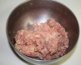 煮込みハンバーグwithピーマンの肉詰め作り方1写真