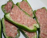 煮込みハンバーグwithピーマンの肉詰め作り方4写真