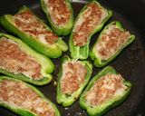 煮込みハンバーグwithピーマンの肉詰め作り方5写真
