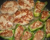 煮込みハンバーグwithピーマンの肉詰め作り方7写真
