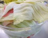 レンジでズボラなキャベツと豚バラ重ね蒸し作り方3写真