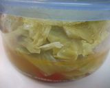 レンジでズボラなキャベツと豚バラ重ね蒸し作り方5写真