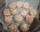 冷凍シュウマイを使った→ブタの豚まん作り方16写真