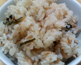 母直伝☆ツナとなめ茸の炊き込みご飯作り方4写真