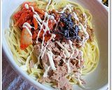超簡単!◆キムチと納豆のツナマヨパスタ◆作り方5写真