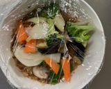 肉無豆腐コク旨クリーミー梅トマト味野菜炒作り方14写真
