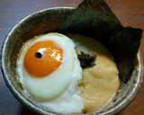 キャラ丼「目玉のおやじ丼｣とろろ＆目玉焼作り方1写真
