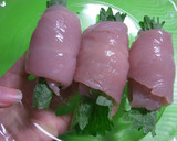 ささみのしそ巻き✿美味しい梅ソース作り方5写真