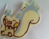 キャラチョコ　ホウオウ　キャラデコケーキ作り方9写真