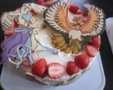 キャラチョコ　ホウオウ　キャラデコケーキ作り方11写真