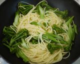 ☆生ハムとあしながブロッコリーのパスタ☆作り方8写真