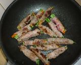 小松菜の牛薄切り肉巻き作り方4写真
