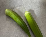 納豆とオクラのパリパリ油揚げ焼き作り方1写真