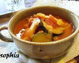 野菜ジュースＤＥ美味✿栄養満点スープ作り方5写真