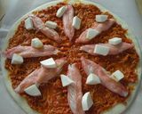 簡単豪華☆カニカマのトマトクリームピザ作り方6写真