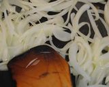 鯖缶（味噌味）と玉ねぎの簡単パスタ作り方1写真