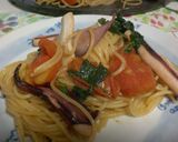 烏賊とトマトのアット！パスタ作り方3写真