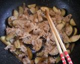茄子と豚肉のゴマ味噌炒め作り方4写真