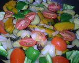 夏野菜の炒め物。作り方4写真