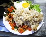 鶏肉のバジル炒めごはん作り方11写真