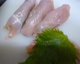 鳥むね肉の梅しそ巻きてんぷら作り方2写真