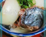 あっさり白だしで鰤と蕪のアラ煮作り方3写真