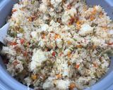 【保育園給食】パエリア風ごはん作り方4写真