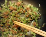 大根の葉と納豆の炒め物作り方3写真
