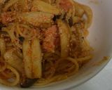 食べるラー油で明太子パスタ作り方5写真