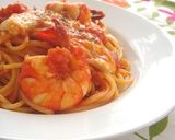 天然海老とモッツァレラのトマトパスタ作り方7写真